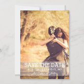 磁気招待状 – 日付IIの保存 マグネット招待状 (正面)