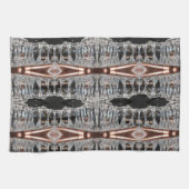 磁気方向のブルーミング キッチンタオル (横)