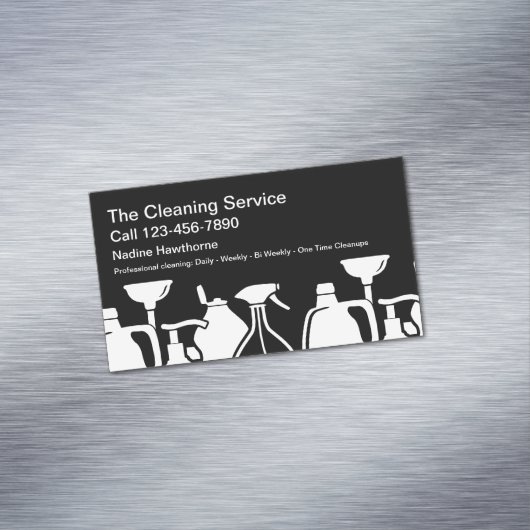 磁気清掃サービスデザイン マグネット名刺 (インサイチュ)