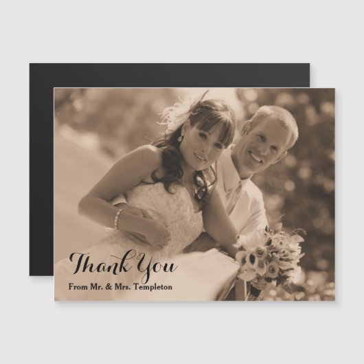 磁気結婚式の写真は感謝していしています (正面/裏面)