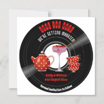 磁気結婚式の日付茶のパーティーレコードを保存