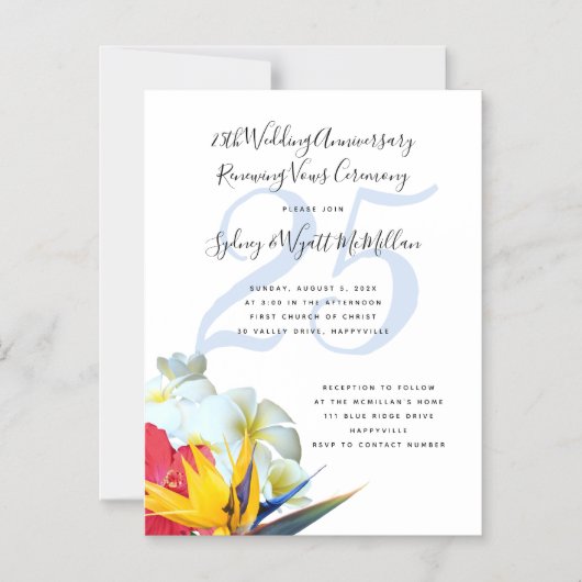 磁気結婚記念日招待状 マグネット招待状 (正面)