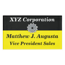 磁気背部が付いているパーソナライズな名札