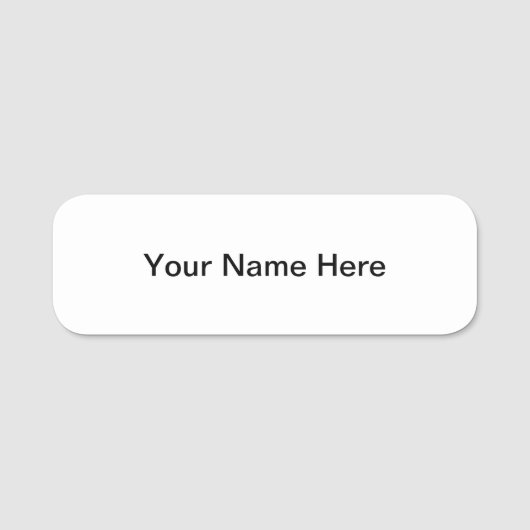 磁気裏付けが付いているカスタマイズ可能な名前入りの記章 名札 (正面)
