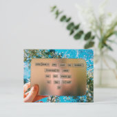 磁気詩はがき ポストカード (スタンド正面)