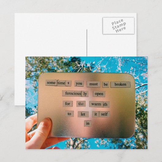 磁気詩はがき ポストカード (正面/裏面)