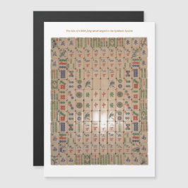 磁気BMJAルール – シンボル正方形 マグネット招待状