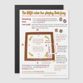 磁気BMJAルール – 1つの壁に分割 マグネット招待状 (正面/裏面)