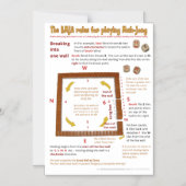 磁気BMJAルール – 1つの壁に分割 マグネット招待状 (正面)