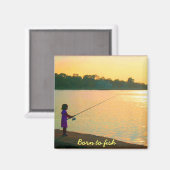 磁生まれ石を釣る マグネット (正面/裏面)