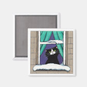 磁石で雪が降る マグネット (正面/裏面)