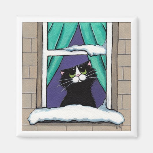 磁石で雪が降る マグネット (正面)