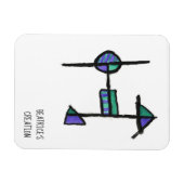 磁石とイニシャルH マグネット (横)