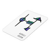 磁石とイニシャルH マグネット (左側)