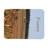 磁石に印刷されたフランスのブドウ園 マグネット (横)