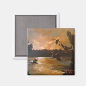 磁石に沈着するアヒル マグネット (正面/裏面)