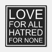 磁石のない憎しみすべてに対する愛 マグネット (正面)