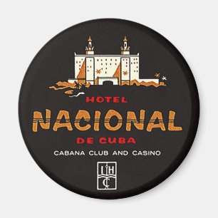 磁石のヴィンテージのホテルのNacional deキューバクラブカジノ マグネット