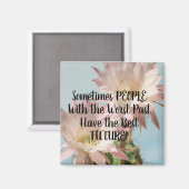 磁石の人々ワースト過去最高のの未来のサボピンク マグネット (正面/裏面)