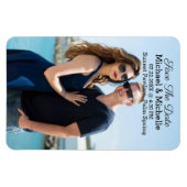 磁石の日付結婚を保存 マグネット (横)