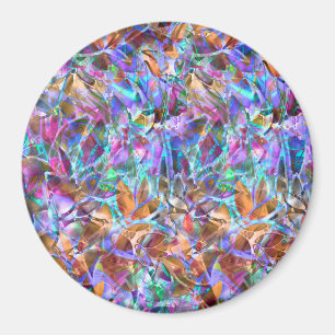 磁石の花柄の抽象芸術のステンドグラス マグネット