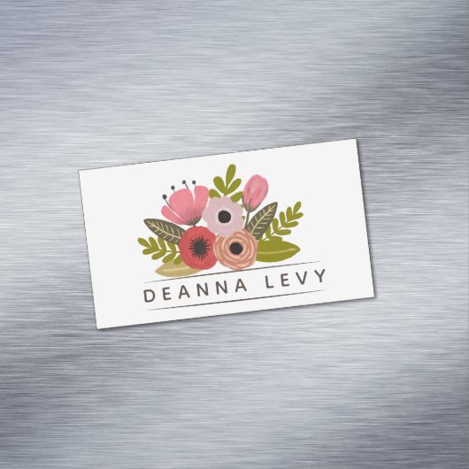 磁石の花花束ビジネス昇進カード マグネット名刺 (インサイチュ)