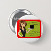 磁石またはbuttonmsのためのロゴ 缶バッジ (正面&裏面)