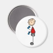 磁石を動かす少年 マグネット (正面/裏面)