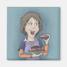 磁石を振りかけるドーナツ