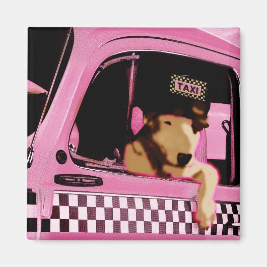 磁石ポップ・アートのの愛犬 マグネット (正面)