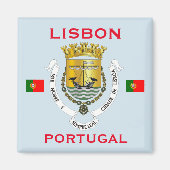 磁石リスボンポルトガルの紋章付き外衣 マグネット (正面)