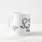 磁石分野の存在のマグ コーヒーマグカップ (正面左)