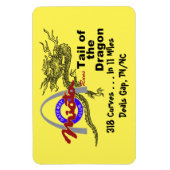 磁石:ドラゴン走マグネットのゲートウエイテール マグネット (縦)