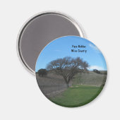 磁石:パソロブルズ、CAワインカントリー マグネット (正面/裏面)