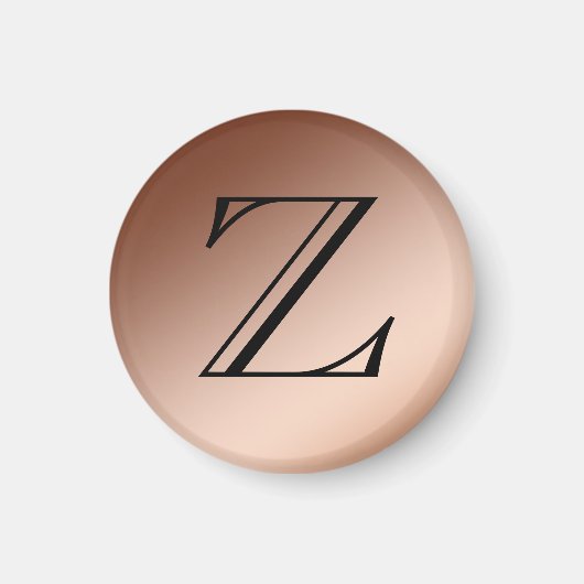 磁石 – モノグラム、銅 (正面)