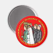 磁石：ロシアの正結婚正の マグネット (正面/裏面)