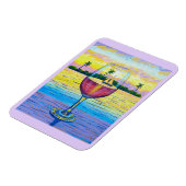 磁石、ワインのグラス、世界遠くに マグネット (左側)