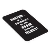 磁石「人種差別 – 脳とハートの隔て」 マグネット (右側)