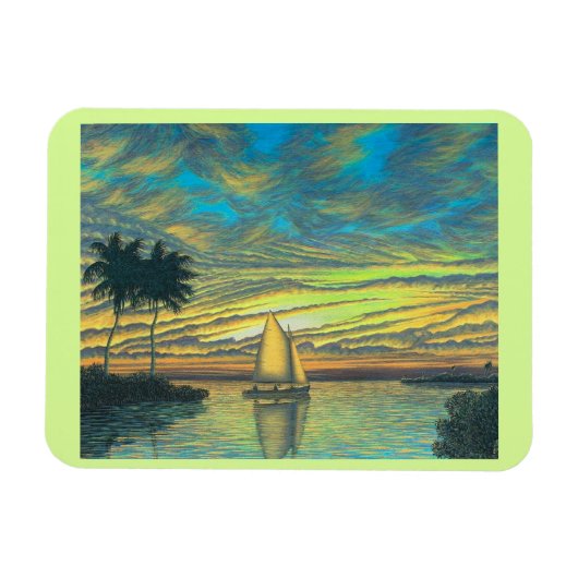 磁石，平和，簡単感じ, マグネット (横)