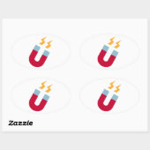 磁石 楕円形シール (シート)