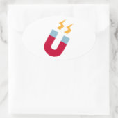 磁石 楕円形シール (バッグ)