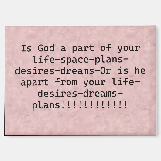 磁石"神はあなたの人生の一部である" マグネット (正面)