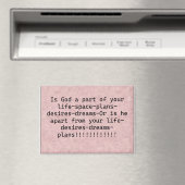 磁石"神はあなたの人生の一部である" マグネット (インサイチュ (食洗機))