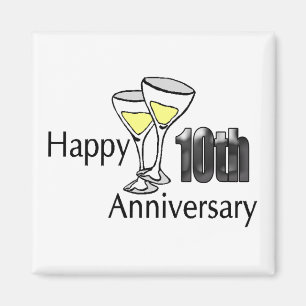 磁石-第10結婚記念日 マグネット