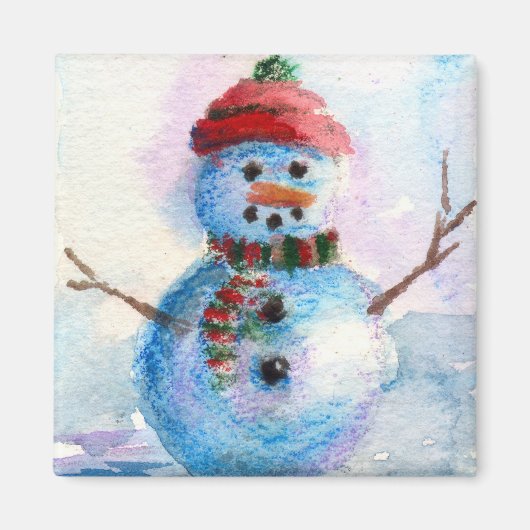 磁霜の降りた石 マグネット (正面)