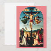 磔刑のキリストと聖母マリア シーズンカード (正面/裏面)