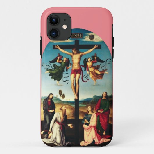 磔刑のキリストと聖母マリア Case-Mate iPhoneケース (裏面)
