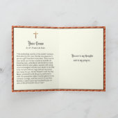 「磔刑の名言 - 聖テレサと聖フランソワ・ド・サール」 カード (内部)