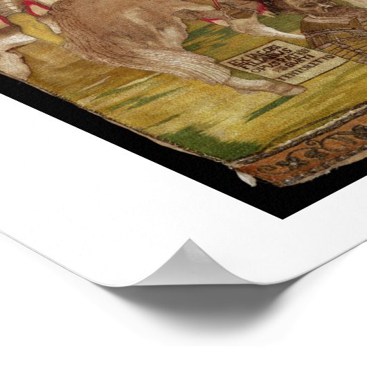 磔、1609年（刺繍） ポスター (角)