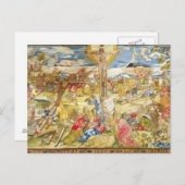 磔、1609年（刺繍） ポストカード (正面/裏面)